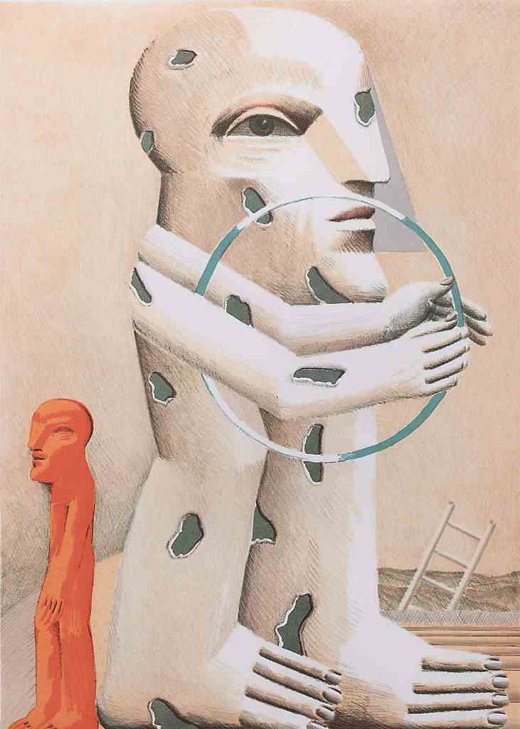 Kleine Figur mit Reif